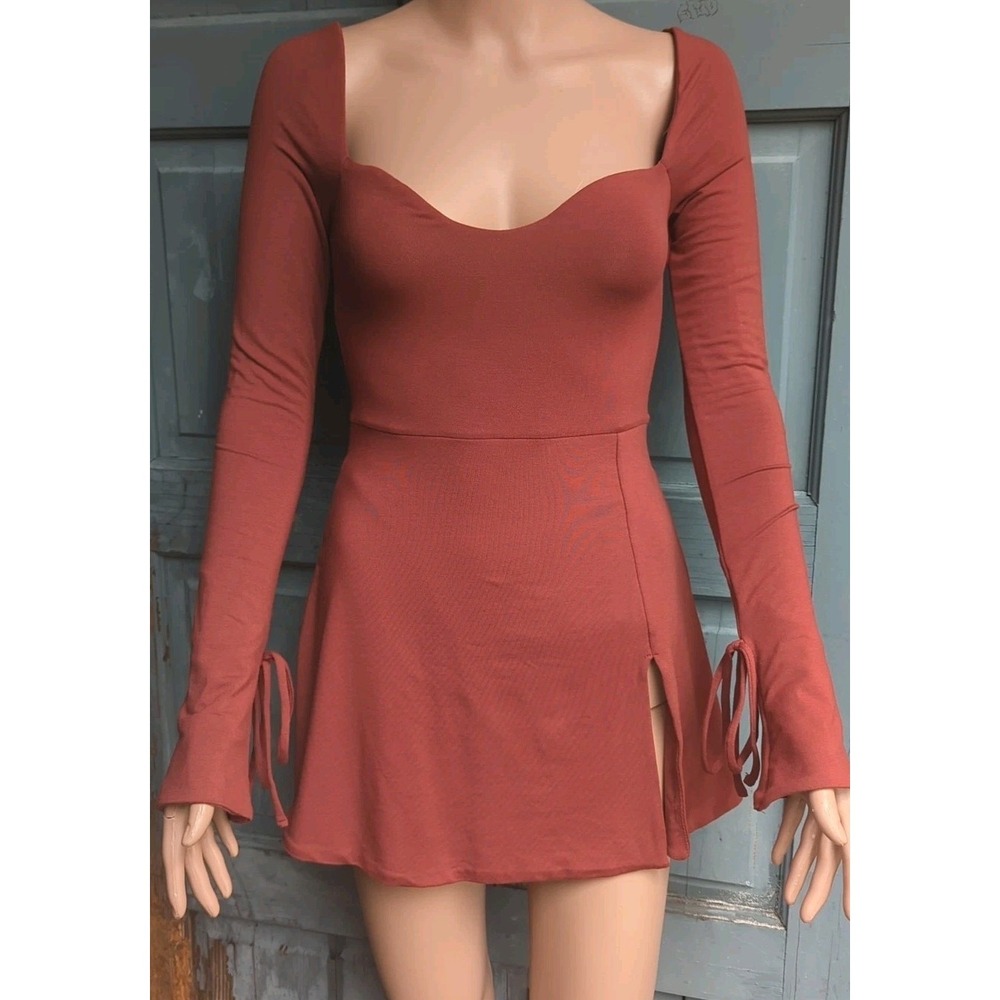 Oh Polly! Amryn Long Sleeve A-Line Sage Mini Dress NWT‎ - 4